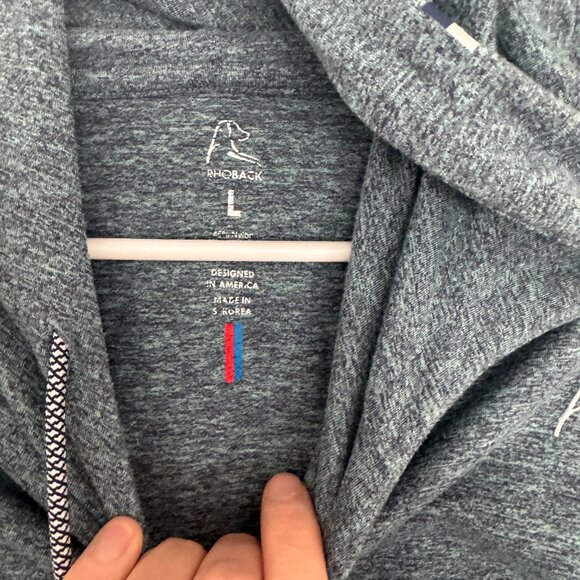 Rhoback Hesi Performance Hoodie Green Size L - Picture 2 of 2